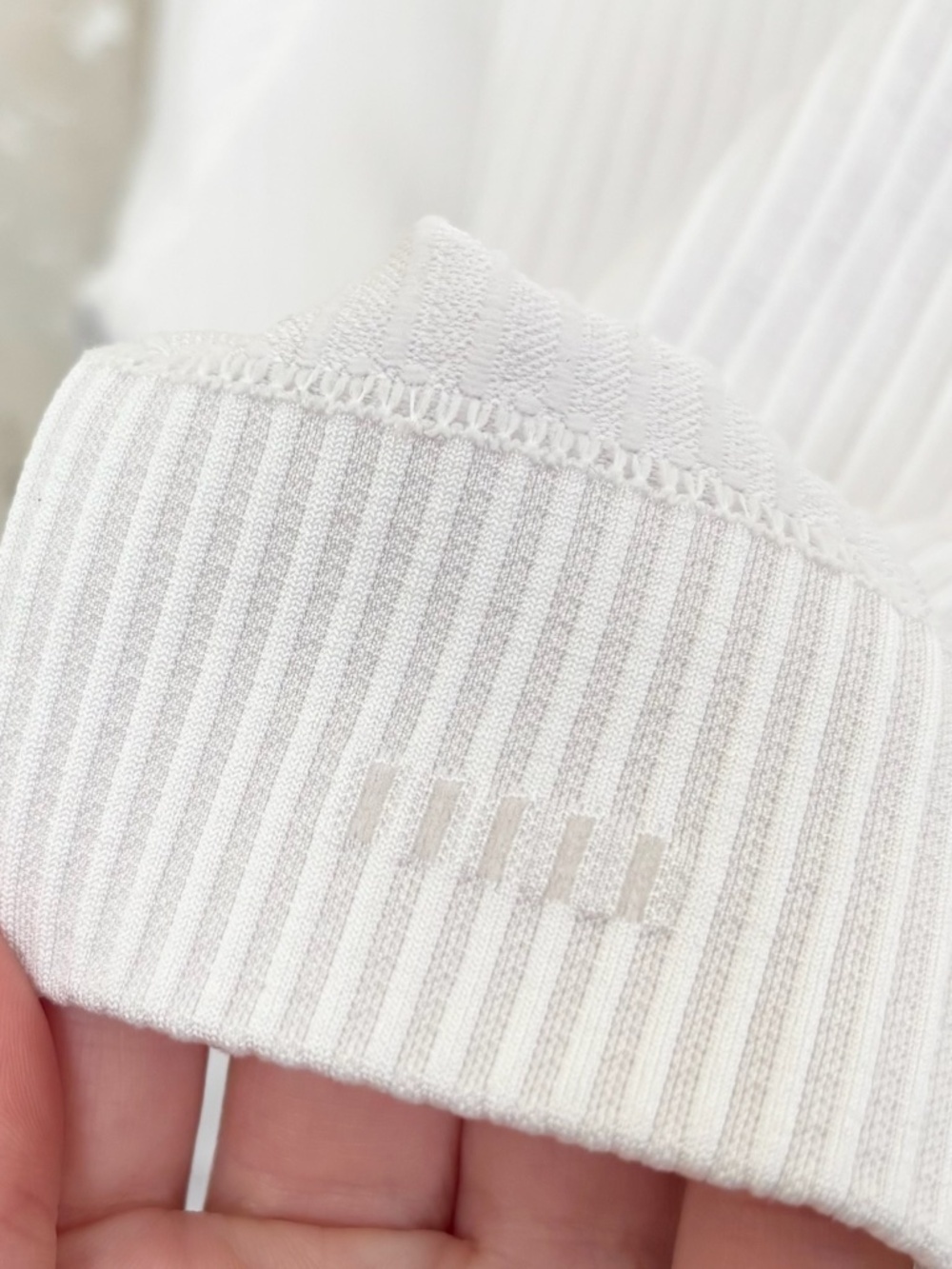 Lululemon Rest Less Cropped Half Zip, Rib White - Picture 6 of 6